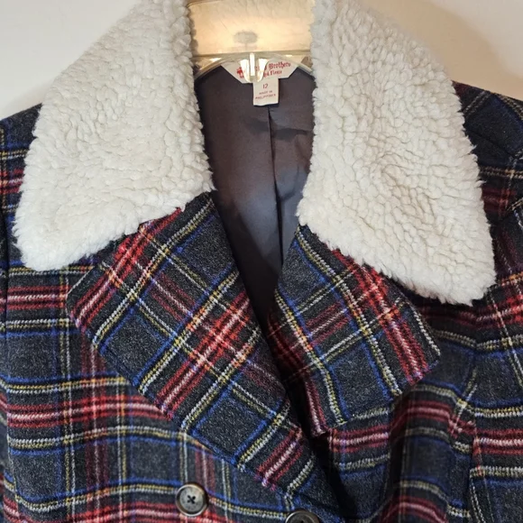 Brooks Brothers Women's Red Fleece Bobu Wool Jacket Size 12